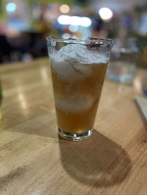 Oolong Kombucha Float  #Veganuary at Great Full Gardens - Midtown in Reno