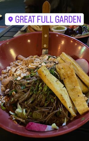 Soba noodle salad with tofu at Great Full Gardens - Midtown in Reno