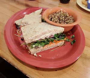 Veggie sandwich & quinoa at Great Full Gardens - Midtown in Reno