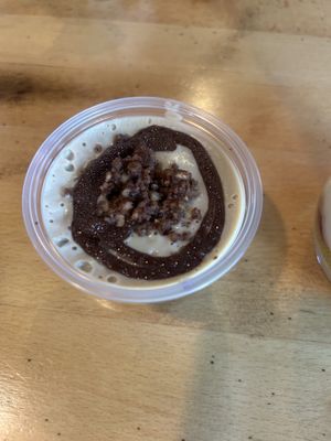 Hazelnut brownie latte raw dessert - it was ok  at Great Full Gardens - Midtown in Reno