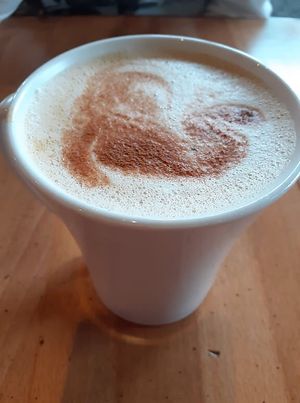 Oat milk cinnamon latte at Great Full Gardens - Midtown in Reno
