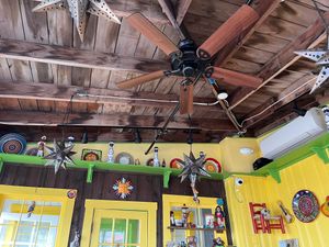 Interior decor at Bandito's Mexican Grill in Ogunquit