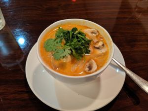 Tom Kha Soup at Thai Mango Asian Bistro in Columbus