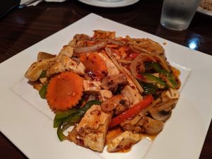 Stir fry at Thai Mango Asian Bistro in Columbus
