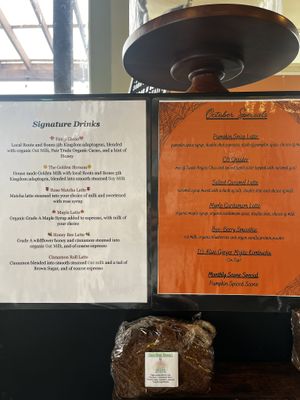 Special drinks   at Coffee Break in Arcata