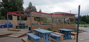 Out door seating at Tifan Company in Rijeka