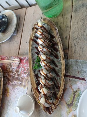 Crispy mushroom rolls at Sushi & Salad in Stamford