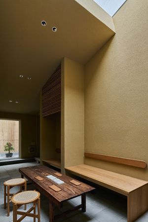 2F, Cafe space. You can order Coffee or  Tea, and take a mellow time.  at SHUKA - 種菓 in Kyoto