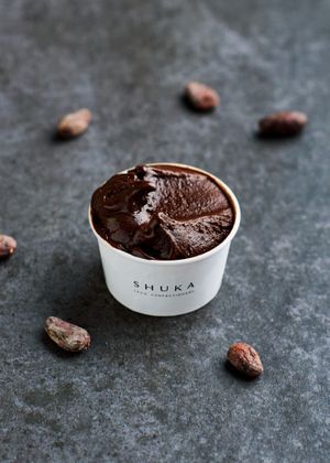 Cacao, from Indonesia, "Dari K", bean to bar chocolate shop in Kyoto. at SHUKA - 種菓 in Kyoto