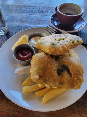 Tofu n chips at Bin44 Restaurant + Bar in Wellington