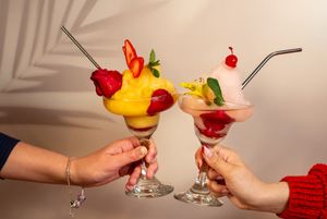 Frozen Daiquiris (Mango and Cherry) at Santo Habanero in Mexico City