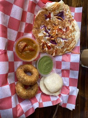 The Breakfast Thali  at Gold Lion Community Cafe in Richmond