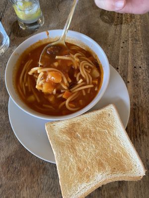 Minestrone vegetable soup  at Sumba  in 