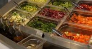 Salad bar in Ajdovo zrno at Ajdovo Zrno in Ljubljana
