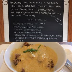 great Mac and cheese! at Ajdovo Zrno in Ljubljana