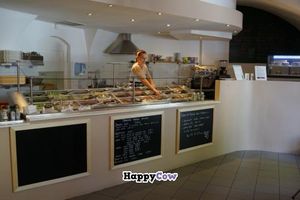 Salad bar of Ajdovo zrno at Ajdovo Zrno in Ljubljana