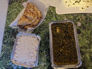 Tofu and spinach at Tiffin in Bremen