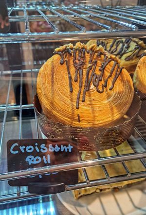 Croissant roll at El Obrador de la Paka in Madrid