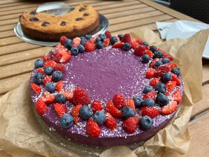 Vegan blueberry cake #berrydream at Sam's Cantine in Groebenzell