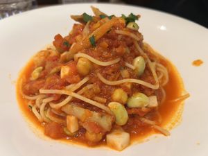 Ten vegetable spaghetti  at HND - Spaghetteria Vavnova - Intl in Tokyo