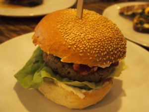 Big burger at DopHert in Amsterdam