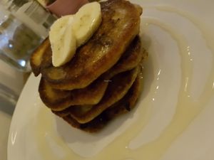 blueberry pancakes at DopHert in Amsterdam