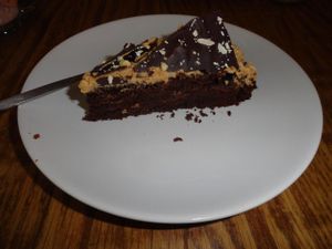 Chocolate-peanut butter cake at DopHert in Amsterdam