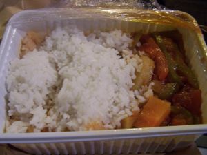 Goulash prepared for take-away at DopHert in Amsterdam