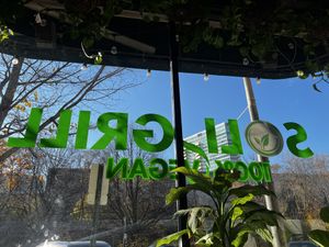 New decals  at Soli Grill in Evanston