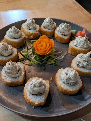 Plantain roll #Veganuary at Soli Grill in Evanston