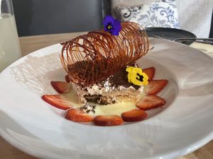 Vegan Tiramisuu  at Soli Grill in Evanston