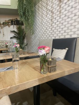 Setting  at Soli Grill in Evanston