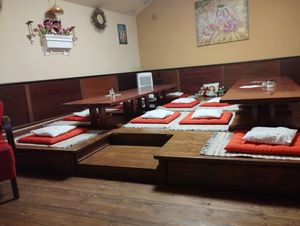 Interior at Vegetarian Club Gouranga in Prague