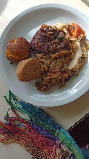 A small plate is affordable at Rico Vegetariano in San Carlos De Bariloche