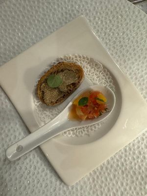 Amuse at L'Imparfait in Bergerac