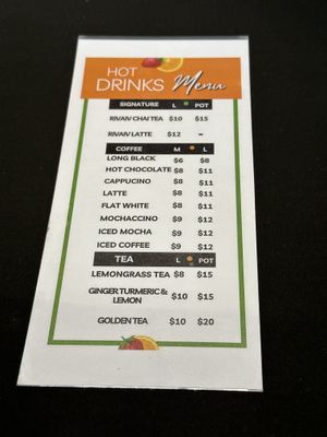 Hot drinks  at Rivaiv Cafe - Maybe closed in Apia