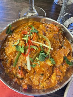 Chick’n Jalfrezi  at Namaste Village in Southend-on-sea