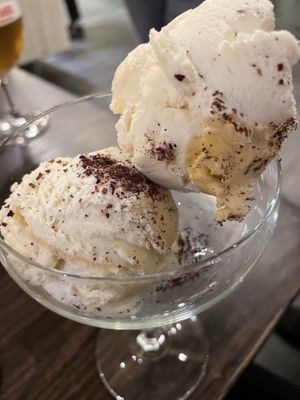 Vanilla ice cream   at Namaste Village in Southend-on-sea