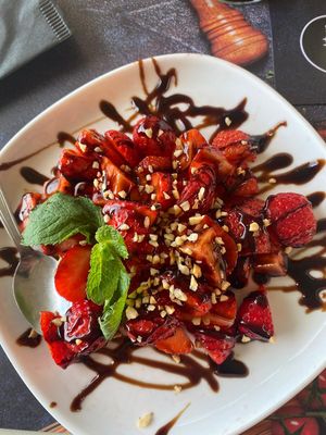 Strawberry with balsamico at Mottino Garda in Garda