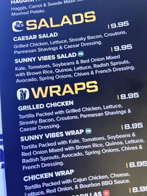 salads & wraps  at Belushi's   in Edinburgh