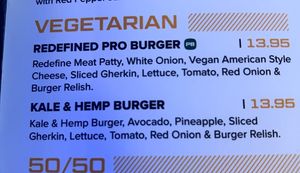 vegetarian & vegan burger  at Belushi's   in Edinburgh