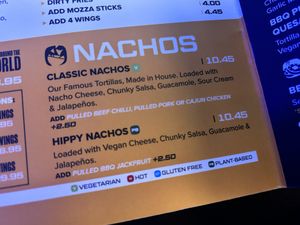 nachos  at Belushi's   in Edinburgh