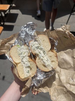   at Leo's Bagels in New York City