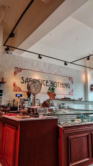 Inside at De Vegetarische Slager Shop in Rotterdam