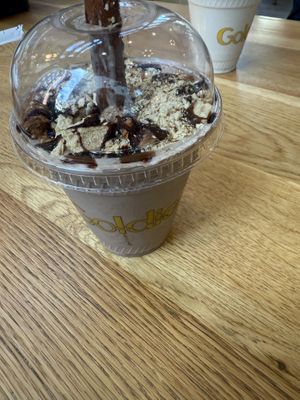 Pretzel chocolate tahini shake   at Goldie - Midtown in Philadelphia