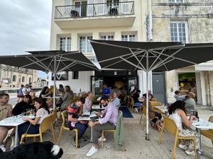 Outside terracee  at le Fratel in La Rochelle