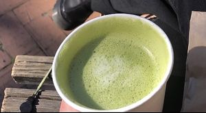 Matcha Latte w/ Oat Milk #Veganuary at Coffee Fox in Savannah