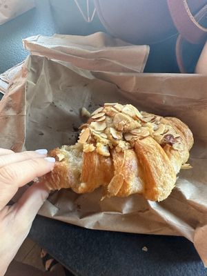 Vegan Almond Croissant: Divine   at Coffee Fox in Savannah
