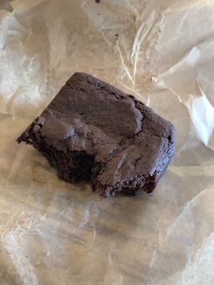 Vegan brownie at Coffee Fox in Savannah