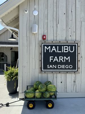 Entrance  at Malibu Farm in San Diego